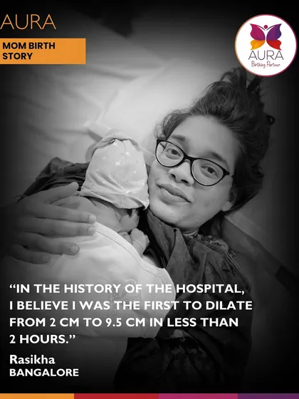 A powerful quote from Rasikha's incredible birth story. Her rapid dilation is a testament to how a prepared body can work efficiently during labor.