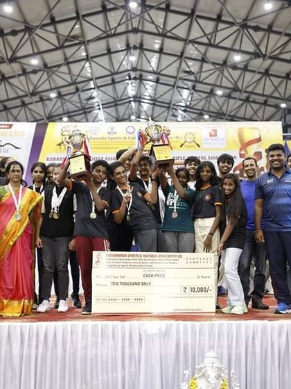 A moment of ultimate triumph as our team lifts two championship trophies. This is a testament to the depth of talent and quality of coaching at Eminent Shooting Hub.