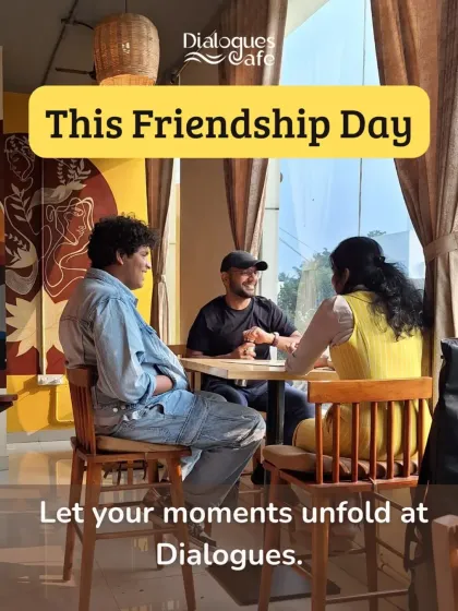 Let your moments unfold at Dialogues. This Friendship Day, we created a space for friends to connect over good food, games, and heartfelt conversations.