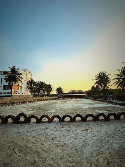 Another beautiful sunset over our riding arena. The perfect end to a day of riding.