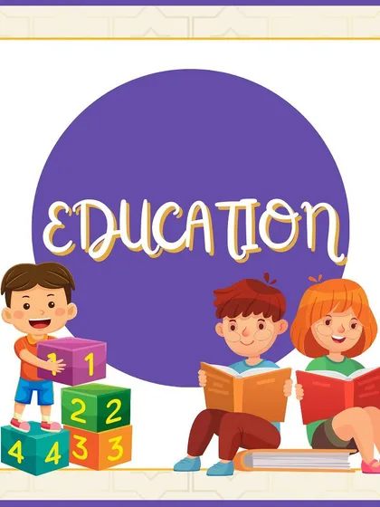 A graphic for the "Education" category, showcasing brands that support early years development.