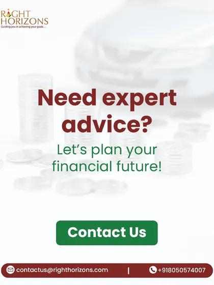 A direct call to action from our series on needing an advisor. It asks "Need expert advice?" and prompts users to contact us to begin planning their financial future.