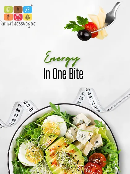 A single bite can provide a burst of energy. This image of a healthy salad with egg and avocado illustrates how nutrient-dense foods can fuel your body effectively.