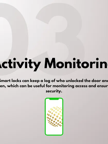 Keep a detailed log of all door activity with our activity monitoring feature. The smart lock records who unlocked the door and at what time, providing a useful tool for ensuring security and monitoring access.