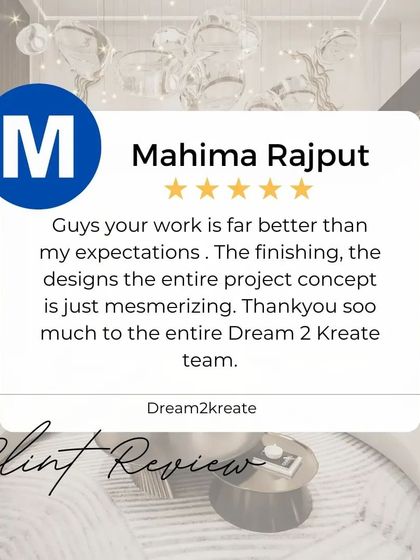 Mahima, I'm so happy that the finishing, design, and overall concept mesmerized you. Thank you for appreciating the hard work of the entire team.