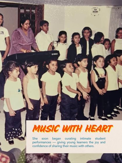 Music with heart. Early on, our founder began curating intimate student performances, giving young learners the joy and confidence of sharing their music with others.