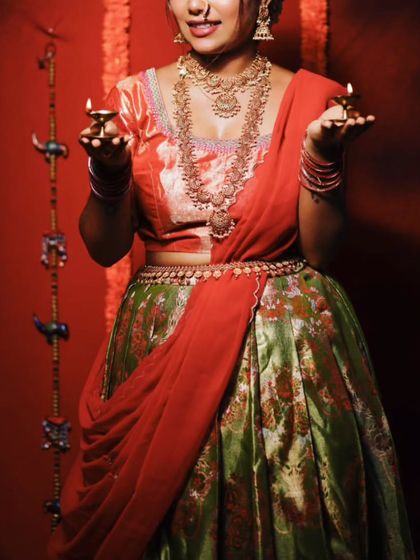 CB Rental Dresses - Women's Occasion Wear Rental Langa Davanis (Half Sarees) photo 64