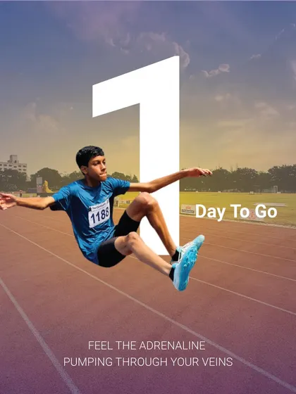 Just one day to go! The final countdown to India's biggest athletics event, where every athlete feels the adrenaline and prepares to chase victory.