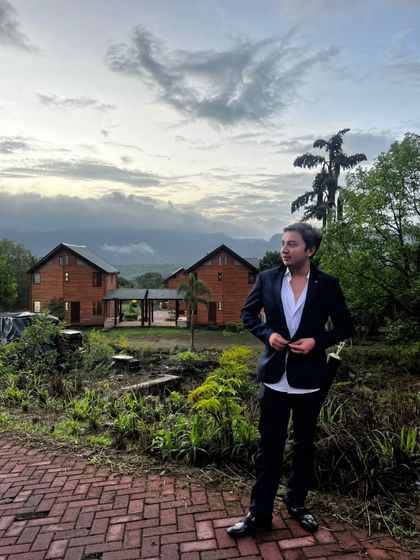 Taking in the view at a beautiful outdoor location. I draw inspiration from my travels and the beautiful places my work takes me.