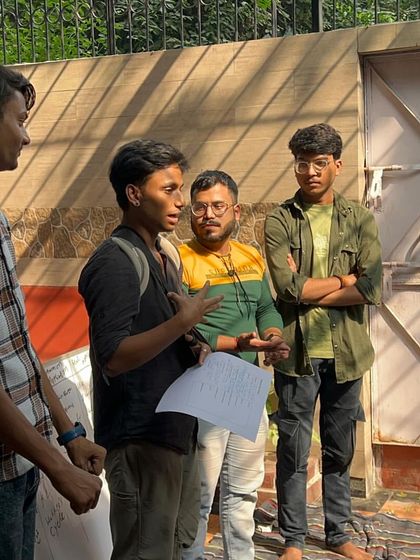 A breakout session during our T2F training. Fellows work in small groups to practice new skills and receive peer feedback in a supportive environment.