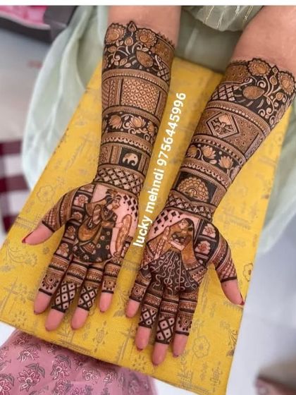 Lucky Mehndi Artist - Bridal Mehndi Full Bridal Mehndi (Hands & Arms) photo 41