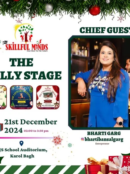 It was a pleasure to have entrepreneur Bharti Garg join us as a chief guest to encourage our young performers.