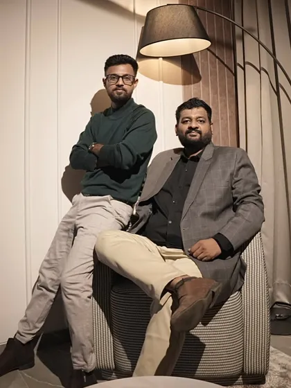 A portrait of us, the principal architects, Abhishek Singasane and Amit Gaikar. We are passionate about design and dedicated to creating homes that are a true reflection of our clients.