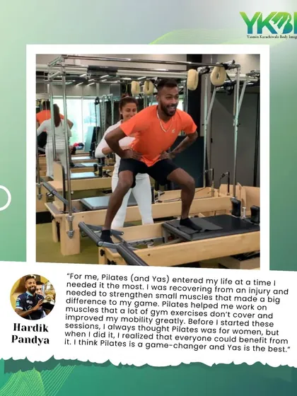 Cricketer Hardik Pandya shares how Pilates was a game-changer for his injury recovery and mobility. He realized it's a powerful workout for everyone, not just women.