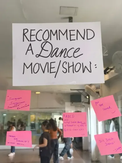 "Recommend a Dance Movie/Show." Another throwback to the community interactions during International Dance Week.