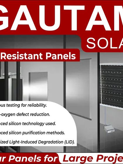 We use high-grade solar cells with advanced silicon technology to produce LID-resistant panels. Rigorous testing ensures minimized Light-Induced Degradation, providing high efficiency over a long period, ideal for large-scale solar plants.