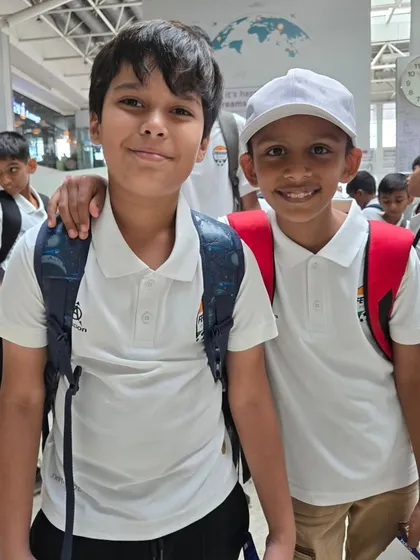 Two of our youngest travelers, ready for their first national tournament experience.