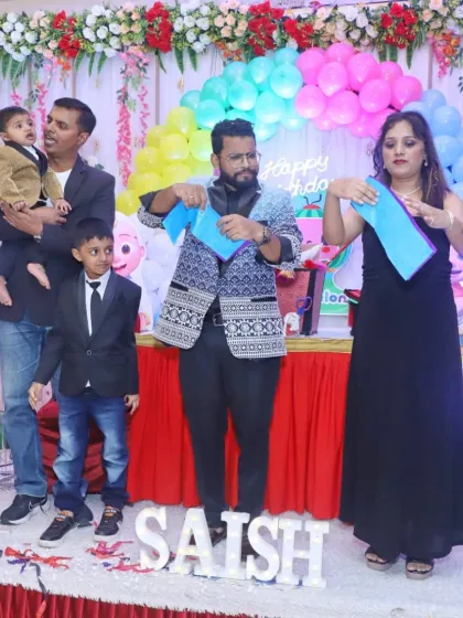 The whole family gets in on the magic. Here I am at a birthday party, performing an interactive silk handkerchief trick with the birthday boy and his parents. It’s a wonderful way to create a shared memory.