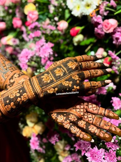 Lotus Mehendi Arts - Bridal & Occasion Mehendi Elaborate Bridal Designs photo 48