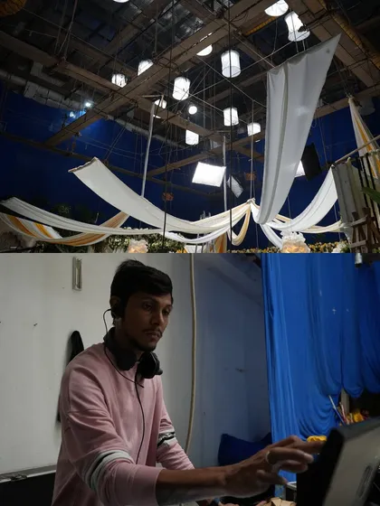 A behind-the-scenes look at the Ariel commercial, showing our lighting designer at the console next to the set. This demonstrates our on-site presence and control over the lighting environment.