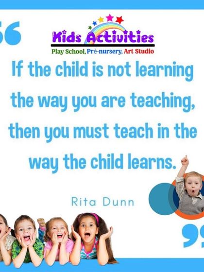 This quote from Rita Dunn perfectly captures my teaching philosophy. If a child isn't learning the way I am teaching, then I must adapt and teach in the way the child learns. This principle is at the heart of all my programs.