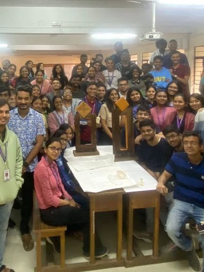 The full class from the BMS College of Architecture demo session. It was a fantastic day of learning and discovery.