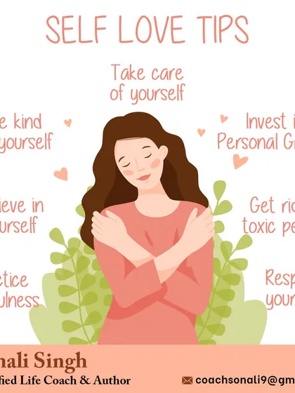This graphic shares simple yet powerful self love tips. From being kind to yourself to getting rid of toxic people, each step is a move towards a happier, more fulfilling life. I can help you implement these in your daily routine.