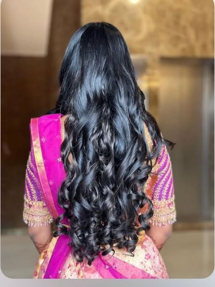 Laxmi Ramkrishna - Special Occasion Hairstyling Flowing Curls & Half-Up Styles photo 36