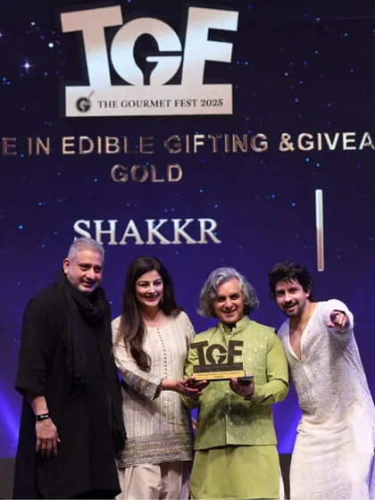 We are honoured to be recognized by our peers in the hospitality industry. Here is our team accepting the Gold award for 'Excellence in Edible Gifting & Giveaways' at The Gourmet Fest 2025.