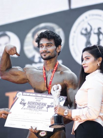 Receiving my trophy at the Northern India Cup. Every competition is a step forward, a lesson learned, and another piece of proof that my system works.