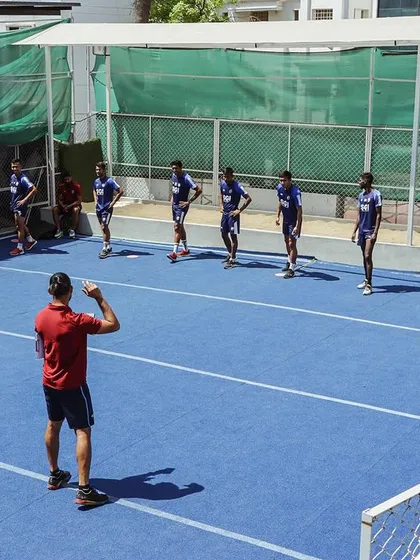 An assessment session with Sporting Club Bengaluru. This is where the journey to their I-League promotion began, with a data-driven approach to their physical preparation.