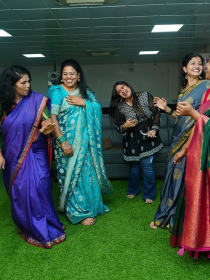 More joyful moments from our Ganesh Chaturthi celebration. The gym was filled with laughter, dance, and festive spirit.