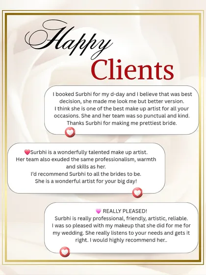 More kind words from my wonderful clients. I believe in making every bride my top priority, listening to her needs, and delivering a look that makes her feel like the prettiest version of herself.