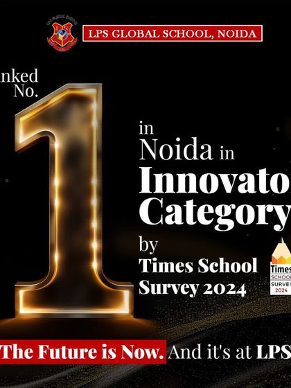 We are proud to be ranked No. 1 in Noida in the Innovators Category by the Times School Survey 2024 for the second time in a row. This achievement reflects our commitment to building the future of education.
