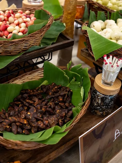 A close-up of the tangy tamarind and other treats at our "Back to School" station. These authentic flavours are a delightful trip down memory lane for your guests.