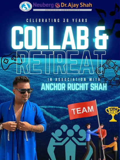 This poster for a team building retreat with the renowned Dr. Ajay Shah Labs shows the kind of high profile corporate clients I partner with. I am trusted by top companies to energize their teams and elevate their events.