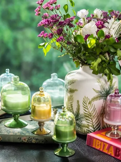 Hello Summer! A glow of warmth and sunny gleams. My Sundance Aura collection, with its variety of colorful glass bell jar candles, is perfect for bringing the vibrant energy of the season indoors.