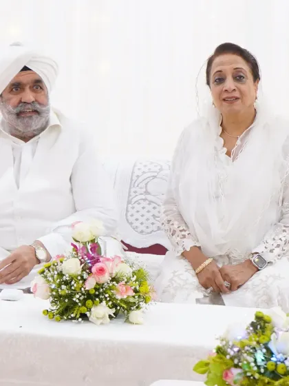 Our event management includes coordinating comfortable lounge areas for speakers and special guests. This setup provided a quiet space for dignitaries at the Darshan Academy celebration.