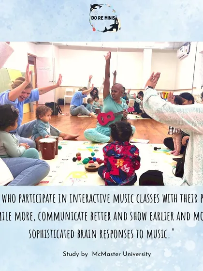 This picture captures the magic of our music sessions. A study by McMaster University found that interactive music classes help babies smile more and communicate better. I see this firsthand every single day, and it’s the most rewarding part of my work.