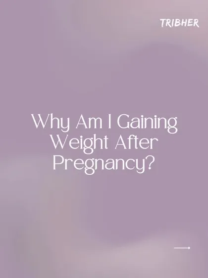 This is the cover for our series on postpartum weight gain. It directly addresses a common question and pain point for new mothers, inviting them to learn more.