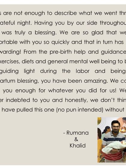 Neha Misra - Birth Doula Support Client Stories: An Empowered Journey photo 22