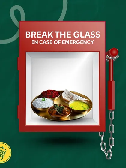 Break the glass in case of emergency. And by emergency, I mean a serious craving for home-cooked food.