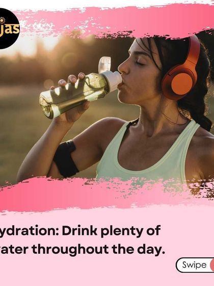 Hydration is crucial for healthy hair and skin. Make sure you are drinking plenty of water throughout the day to keep your body and skin functioning at their best.