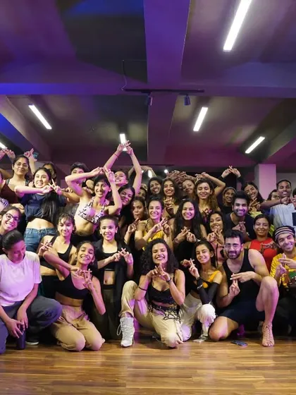 The group photo after a fiery intensive session.