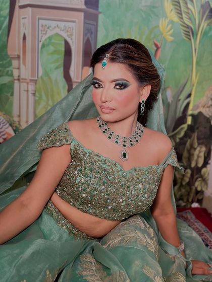 A side profile highlighting the soft contour and glowing highlight. This is how you create dimension and radiance.