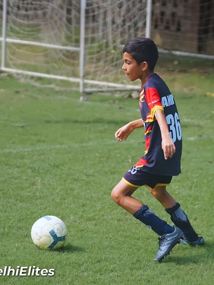 A full shot of Amay Bhatnagar in his defensive stance, ready to shut down attacks.