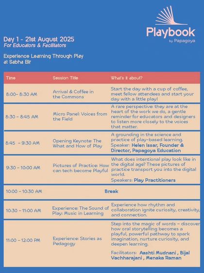 Papagoya - Play-Based Learning Workshops & Training The Playbook: Our Signature Learning Festival photo 4