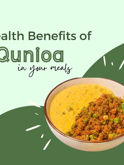 This infographic explains the health benefits of quinoa, a superfood I use in many of my bowls. It's a complete plant based protein, gluten free, and packed with essential nutrients.