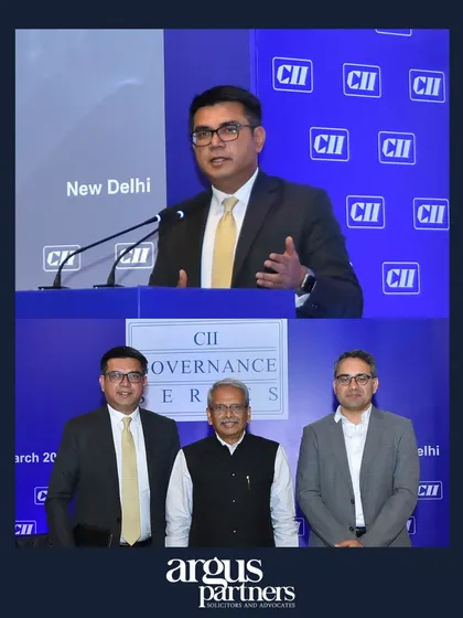 At a CII Governance Series session in Delhi, I shared the stage with industry leaders like Kris Gopalakrishnan and Kunal Bahl to discuss the critical intersection of Artificial Intelligence and board governance. I emphasized that making AI a key board agenda is the first line of defense against personal liability risks for directors.