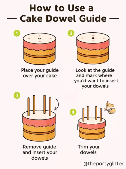 For our fellow bakers, we designed this cake dowel guide to make stacking tiered cakes a breeze. This reusable acrylic tool ensures your dowels are placed perfectly for a stable and professional-looking structure every single time.